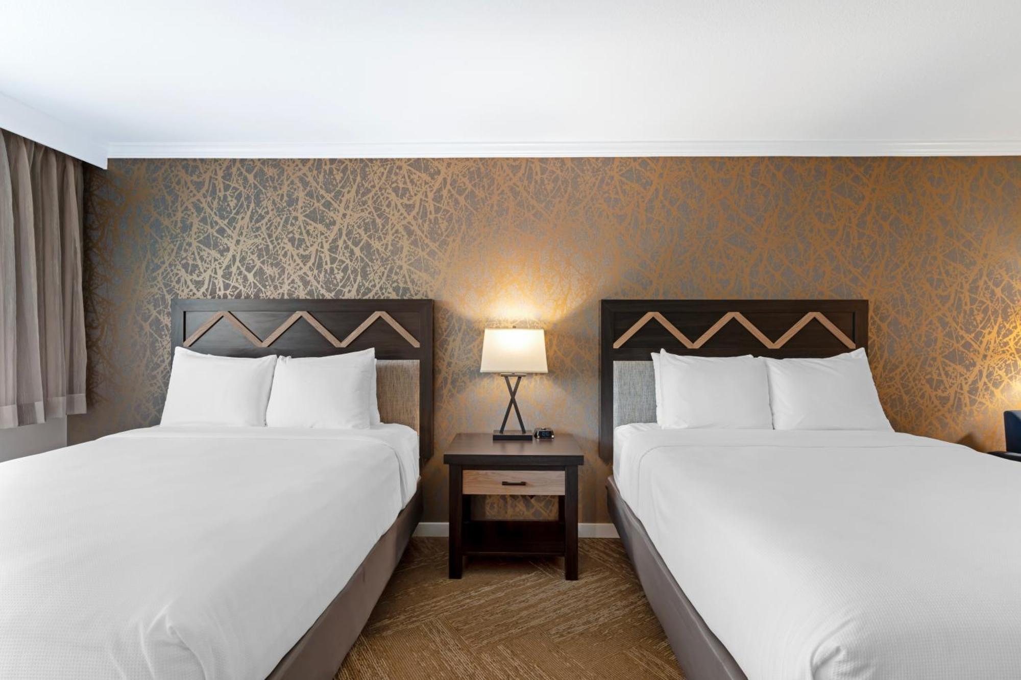 Queen Room Two Queen Beds Walk Shower Interior Entrance or Non-Smoking